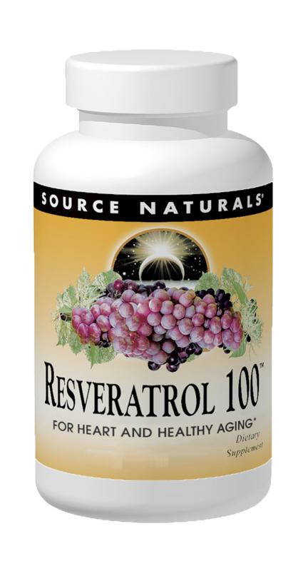 SOURCE NATURALS: Resveratrol 100mg 30 tabs