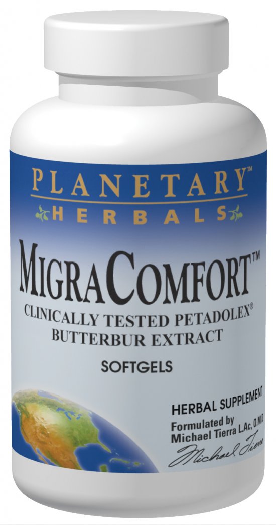 PLANETARY HERBALS: Migra Comfort 50mg softgels(Butterbur) 30 sg