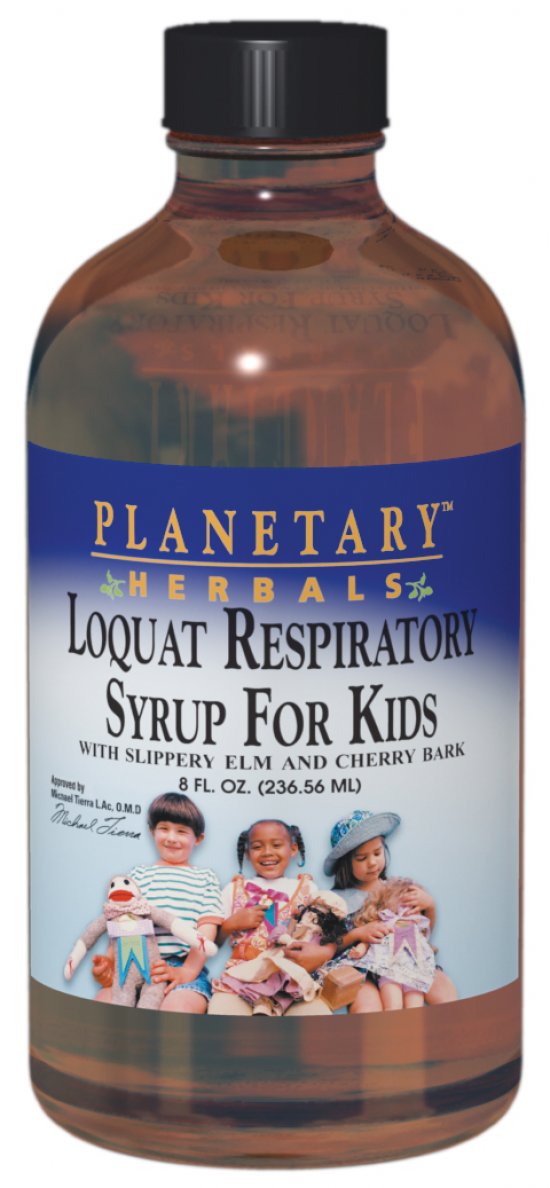 PLANETARY HERBALS: Planetary Loquat Respiratory Syrup for Kids 4 oz