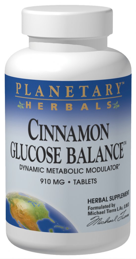 PLANETARY HERBALS: Cinnamon Glucose Balance 90 Tabs
