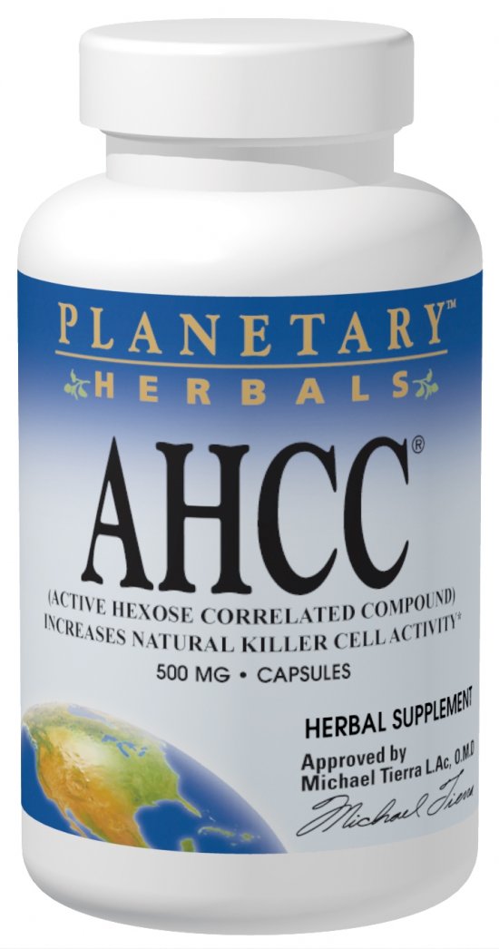 PLANETARY HERBALS: AHCC Active Hexose Correlated Compound 500mg 30 caps