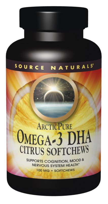 Source Naturals: ArcticPure Omega 3 DHA Citrus Softchews 30 chews