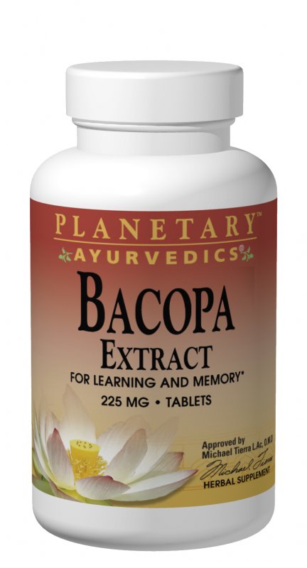 PLANETARY HERBALS: Bacopa Extract 225 mg (Ayurvedic) 120 TAB