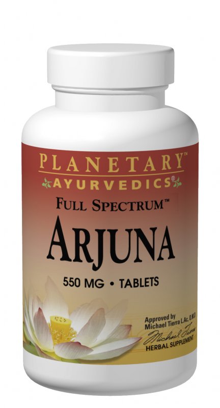 PLANETARY HERBALS: Arjuna 550mg tab Full Spectrum 60 tab