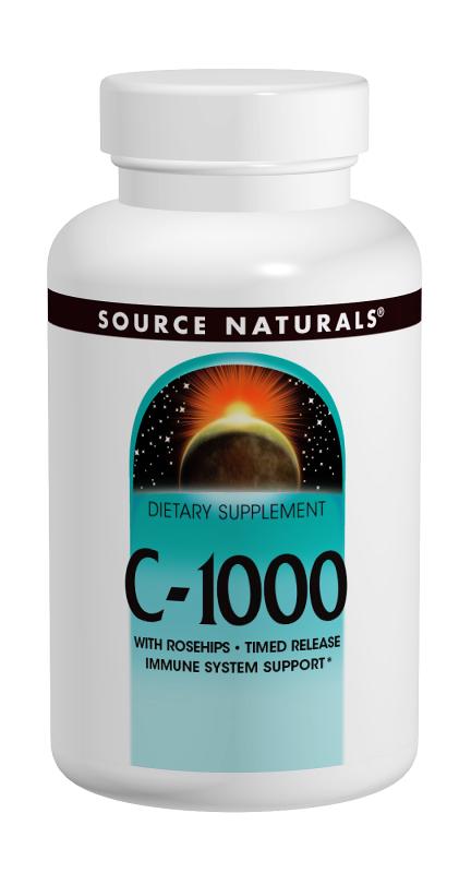 SOURCE NATURALS: C-1000 With Rosehips 1000 mg Timed Release 100 tabs