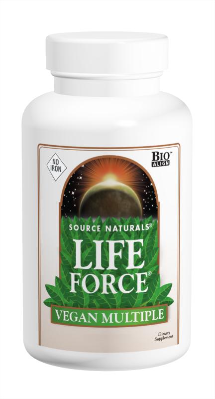 Source Naturals: Life Force Vegan Multiple No Iron 180 tabs