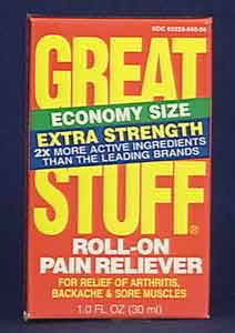 Great Stuff Roll-on Pain Reliever 1 oz from HOBE LABS