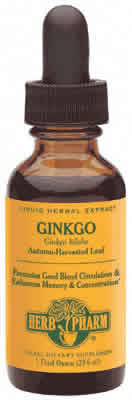 HERB PHARM: Ginkgo 1 oz