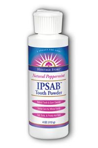 HERITAGE PRODUCTS: Ipsab Tooth Powder Peppermint 4 oz