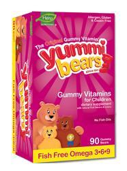 YUMMI BEARS (Hero Nutritional Products): Yummi Bears Fish Free Omega-3 With Chia seed 90 bears