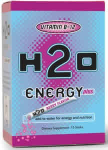 H20 Energy Plus Vitamin B12 Berry Drink 15 sticks from YUMMI BEARS (Hero Nutritional Products)