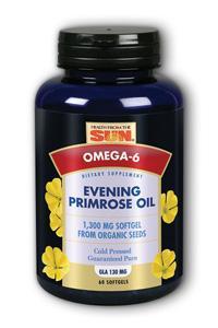 Evening Primrose Oil 1300mg Organic 60 softgels from HEALTH FROM THE SUN