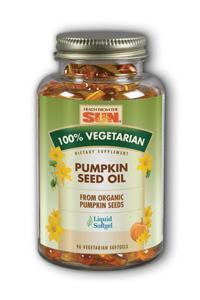 HEALTH FROM THE SUN: 100 Percent Vegetarian Pumpkin Seed Oil 90 ct softgels