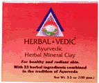Herbal Mineral Clay 100 gm from HERBALVEDIC AYURVEDIC FORMULAS
