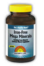 Iron-Free Mega Minerals 100ct from Natures Life