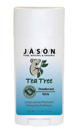 Jason natural products - Deodorant stick tea tree value pack 2.5+2.5 oz