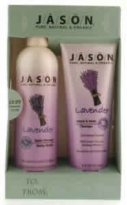 Body Wash & Lotion Lavender Gift Set 12+8 oz from JASON NATURAL PRODUCTS