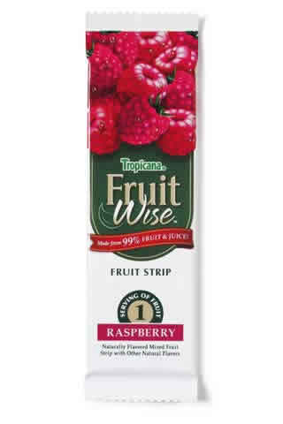 FRUIT STRIP,RASPBERRY Case of 120 / .67 OZ from Tropicana Fruit Wise