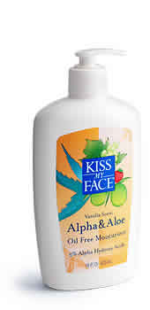 Moisturizer Alpha+Aloe (Oil Free) Vanilla w/AHA 5% 16 oz from KISS MY FACE