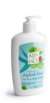 Moisturizer Alpha+Aloe (Oil&Frag Free) w/AHA 5% 16 oz from KISS MY FACE