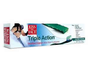 KISS MY FACE: Org Aloe Vera Oral Care Toothpaste Triple Action 3.4 oz