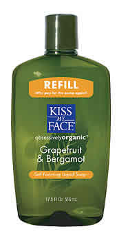 Organic Liquid Soap Self Foaming Grapefruit and Bergamot Refill 17.5 oz from KISS MY FACE