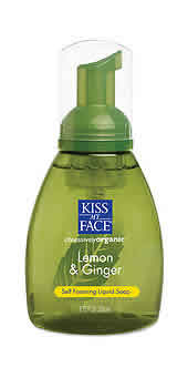 Organic Liquid Soap Self Foaming Lemon and Ginger 8.75 oz from KISS MY FACE
