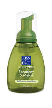 Organic Liquid Soap Self Foaming Rosemary and Melon 8.75 oz from KISS MY FACE