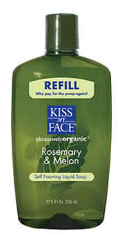 Organic Liquid Soap Self Foaming Rosemary and Melon Refill 17.5 oz from KISS MY FACE