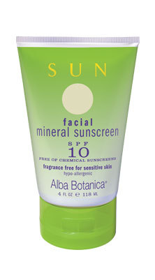 ALBA BOTANICA: Mineral Sunscreen Facial SPF20 4 oz
