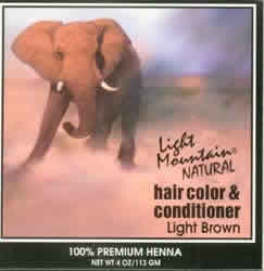 LIGHT MOUNTAIN HENNA: Haircolor Brown-Light 4 oz