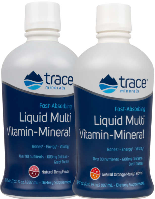 Trace Minerals Research: Liquid Multi Vitamin Mineral Berry Flavor 32 oz