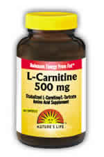 Natures Life: L-Carnitine, 500 mg 30ct