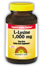 L-Lysine, 1,000 mg 250ct from Natures Life