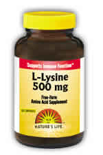 L-Lysine, 500 mg 50ct from Natures Life