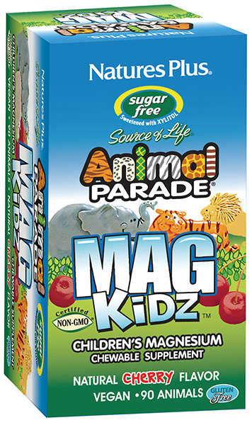 Natures Plus: Animal Parade Magnesium Kidz Chewable 90 tabs Natural Cherry Flavor