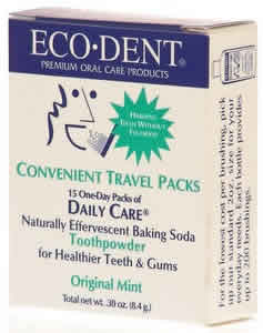 Toothpowder 15-Day Travel Pack Mint 15 pkts from ECODENT
