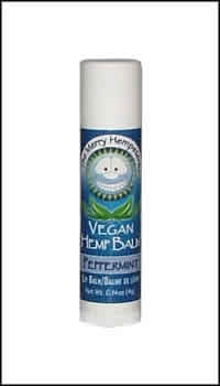 Vegan Hemp Lip Balm Peppermint .14 oz from MERRY HEMPSTERS