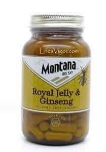 Royal Jelly w/Chinese Ginseng 60 caps from MONTANA NATURALS