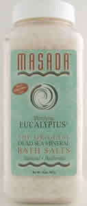 Dead Sea Mineral Bath Salt Eucalyptus 2 lb from MASADA HEALTH AND BEAUTY