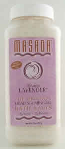 Dead Sea Mineral Bath Salt Lavender 2 lb from MASADA HEALTH AND BEAUTY