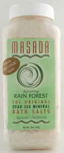 Dead Sea Mineral Bath Salt Rain Forest 2 lb from MASADA HEALTH AND BEAUTY