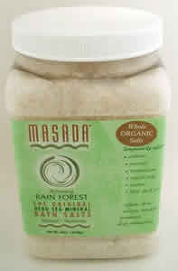 Dead Sea Mineral Bath Salt Rain Forest 4 lb from MASADA HEALTH AND BEAUTY