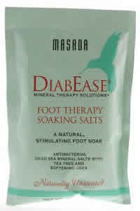 Diabease Foot Therapy Salt Natural Unscented 3 oz from MASADA HEALTH AND BEAUTY