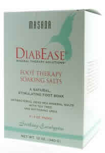 Diabease Foot Therapy Salt Soothing Eucalyptus Value Pack 3 oz/4 pk from MASADA HEALTH AND BEAUTY