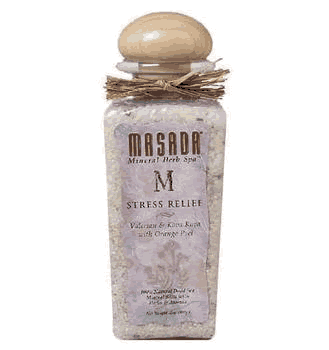 Mineral Herb Spa (Gift Jar) Stress Relief 2 lb from MASADA HEALTH AND BEAUTY