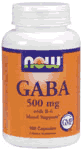 GABA 500mg + B-6 100 CAPS 1 from NOW