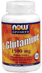 GLUTAMINE 1500mg   180 TABS 1 from NOW