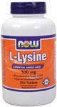NOW: LYSINE 500mg 250 TABS 1