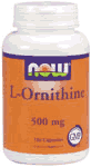 ORNITHINE 500mg120 CAPS 1 from NOW